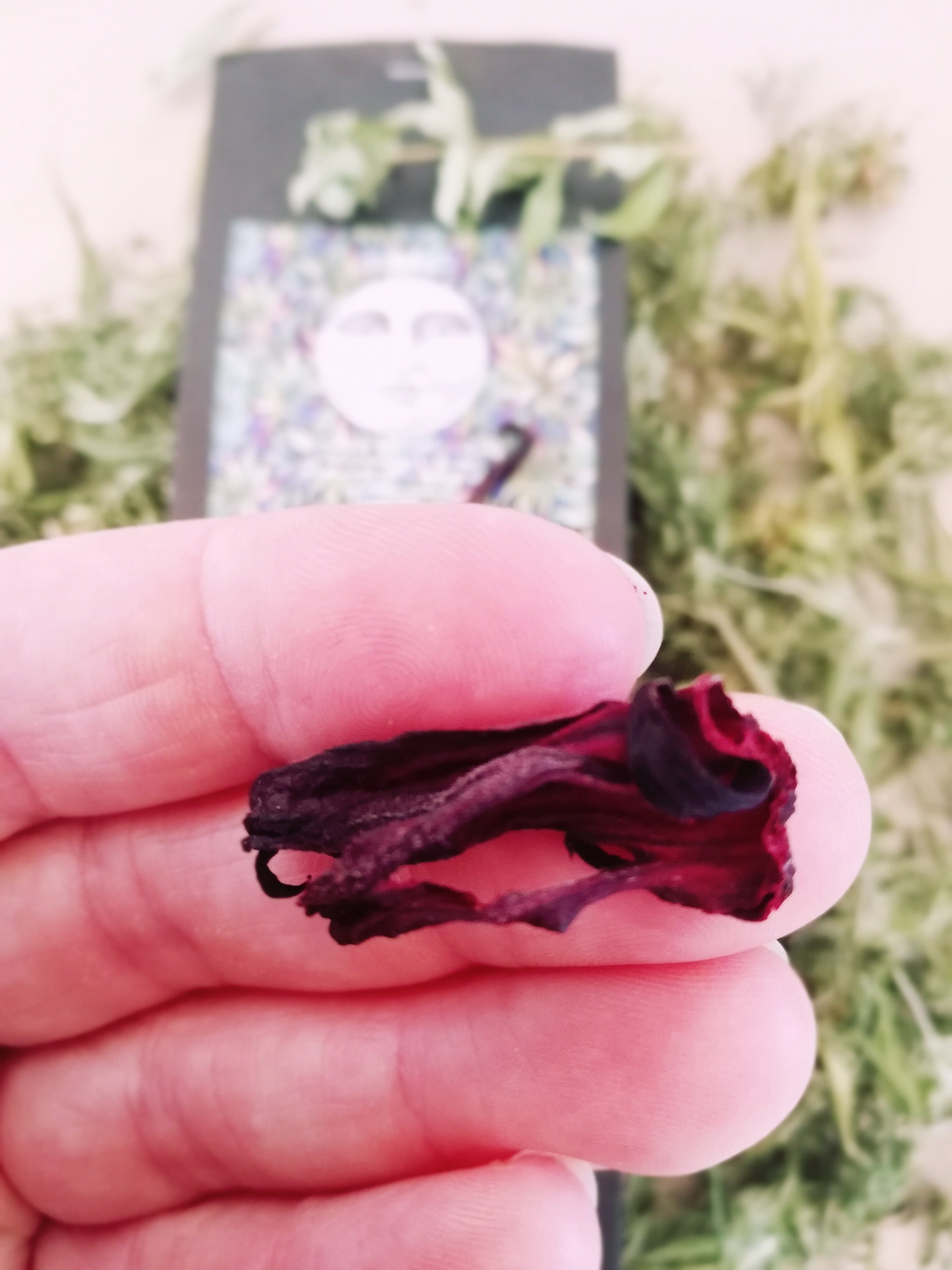 Hemp/lemon verbena and hibiscus tea/ Tisane de chanvre, verveine et hibiscus