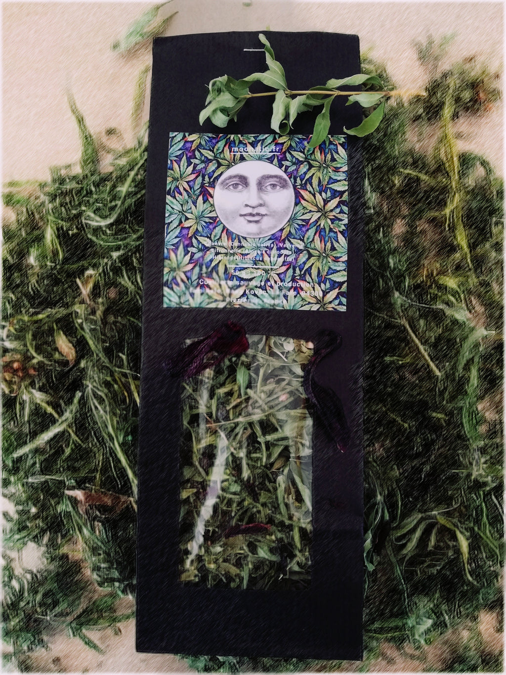 Hemp/lemon verbena and hibiscus tea/ Tisane de chanvre, verveine et hibiscus